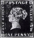 Image of Post Office Mauritius (08), one penny, unused (VIII)