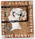 Image of Post Office Mauritius (04), one penny, used (IV)
