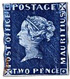 Image of Post Office Mauritius (09), two pence, used (IX)