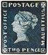 Image of Post Office Mauritius (03), two pence, unused (III)
